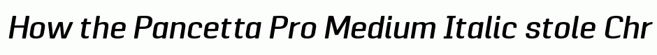 Pancetta Pro Medium Italic