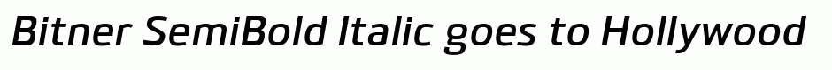 Bitner SemiBold Italic