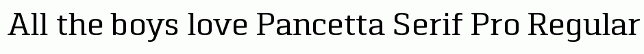 Pancetta Serif Pro Regular