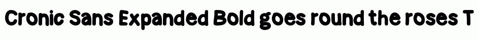 Cronic Sans Expanded Bold
