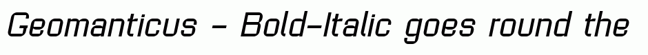 Geomanticus - Bold-Italic