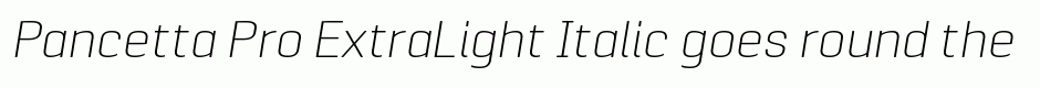 Pancetta Pro ExtraLight Italic