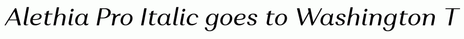 Alethia Pro Italic