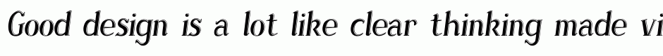 Sonten Deboss-Italic