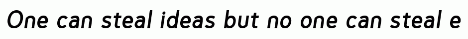 Genius Semibold Italic