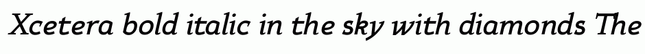 Xcetera bold italic
