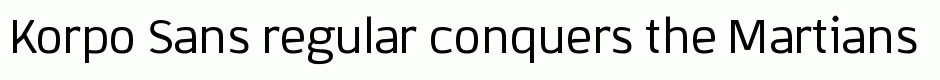 Korpo Sans regular
