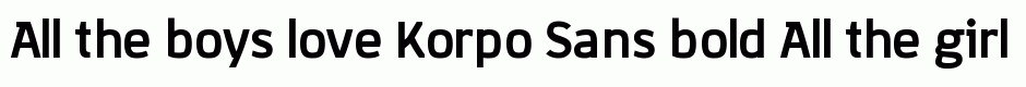 Korpo Sans bold