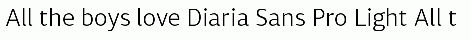 Diaria Sans Pro Light