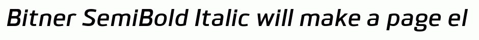 Bitner SemiBold Italic