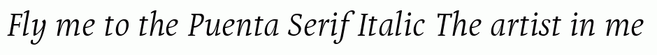 Puenta Serif Italic