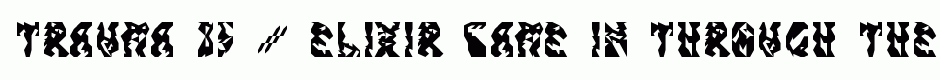 trAUMa 85 / Elixir