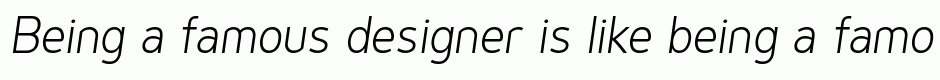 Genius Light Italic