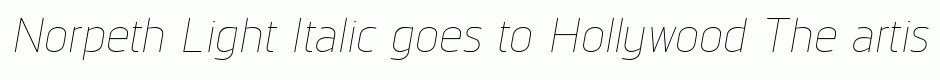 Norpeth Light Italic