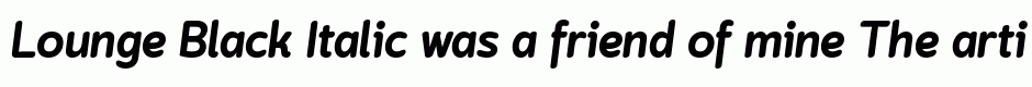 Lounge Black Italic
