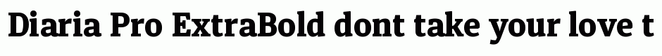 Diaria Pro ExtraBold