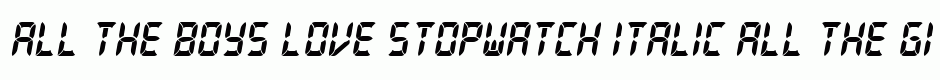Stopwatch Italic