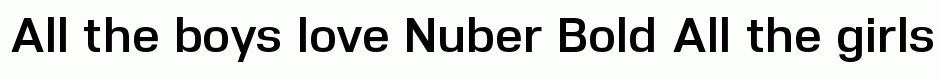 Nuber Bold