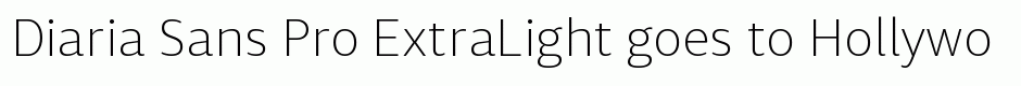 Diaria Sans Pro ExtraLight