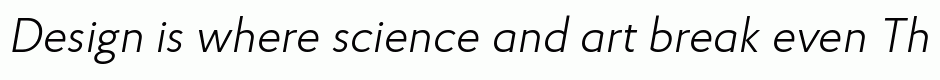 Proba Pro Light Italic