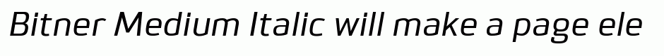 Bitner Medium Italic