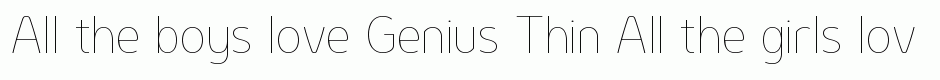 Genius Thin