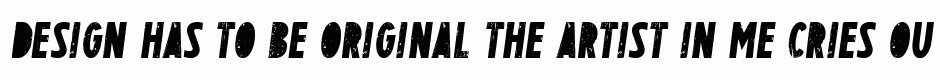 BENITO Stencil italic