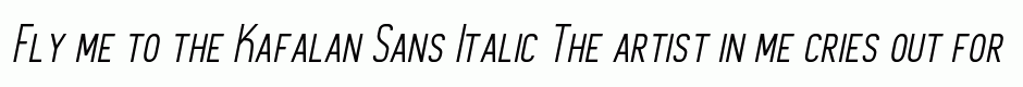 Kafalan Sans Italic