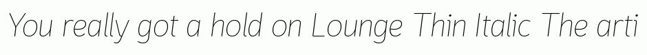 Lounge Thin Italic