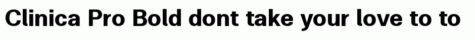 Clinica Pro Bold