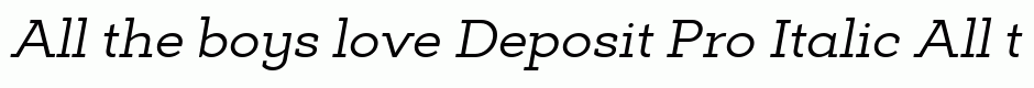 Deposit Pro Italic
