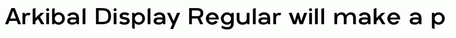 Arkibal Display Regular