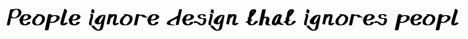 Torame Handwriting Bold Italic