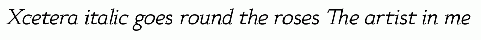 Xcetera italic