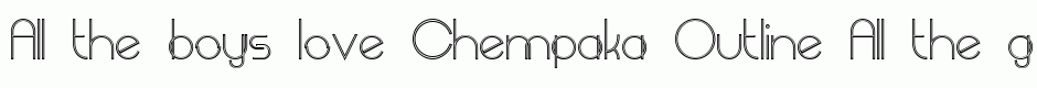 Chempaka Outline