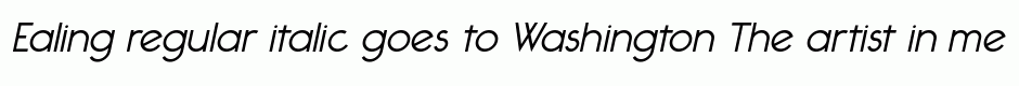 Ealing regular italic