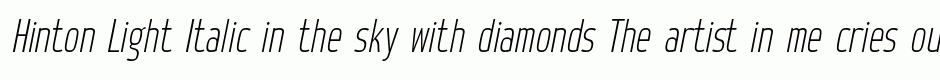 Hinton Light Italic