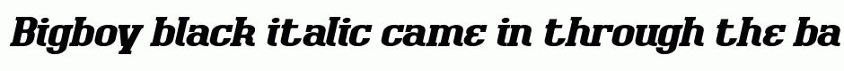 Bigboy black italic