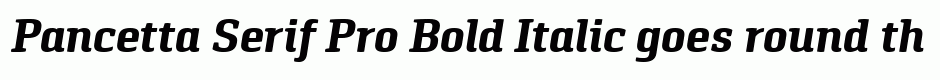 Pancetta Serif Pro Bold Italic
