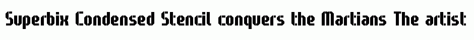 Superbix Condensed Stencil