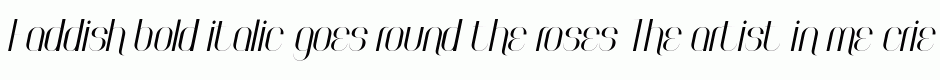 Faddish bold italic
