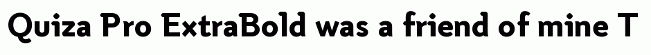 Quiza Pro ExtraBold