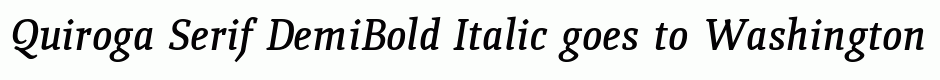 Quiroga Serif DemiBold Italic