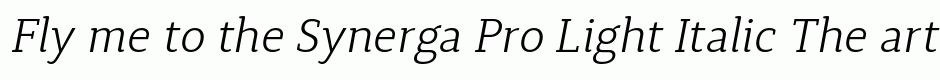 Synerga Pro Light Italic