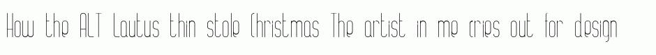 ALT Lautus thin