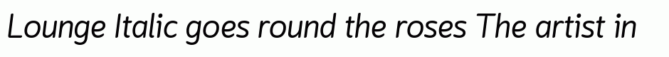 Lounge Italic