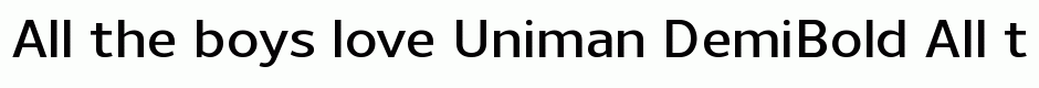 Uniman DemiBold