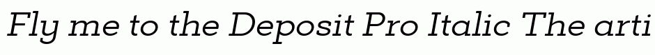 Deposit Pro Italic