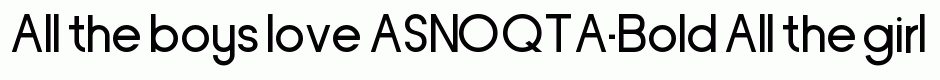 ASNOQTA-Bold