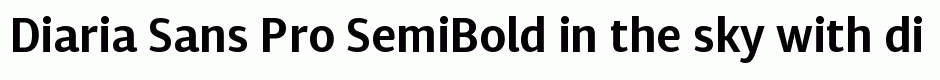 Diaria Sans Pro SemiBold